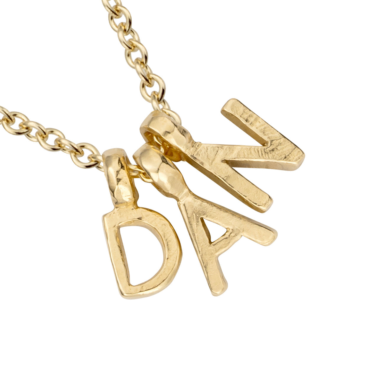 Gold Mini Alphabet Necklace