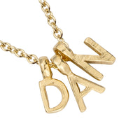 Gold Mini Alphabet Necklace