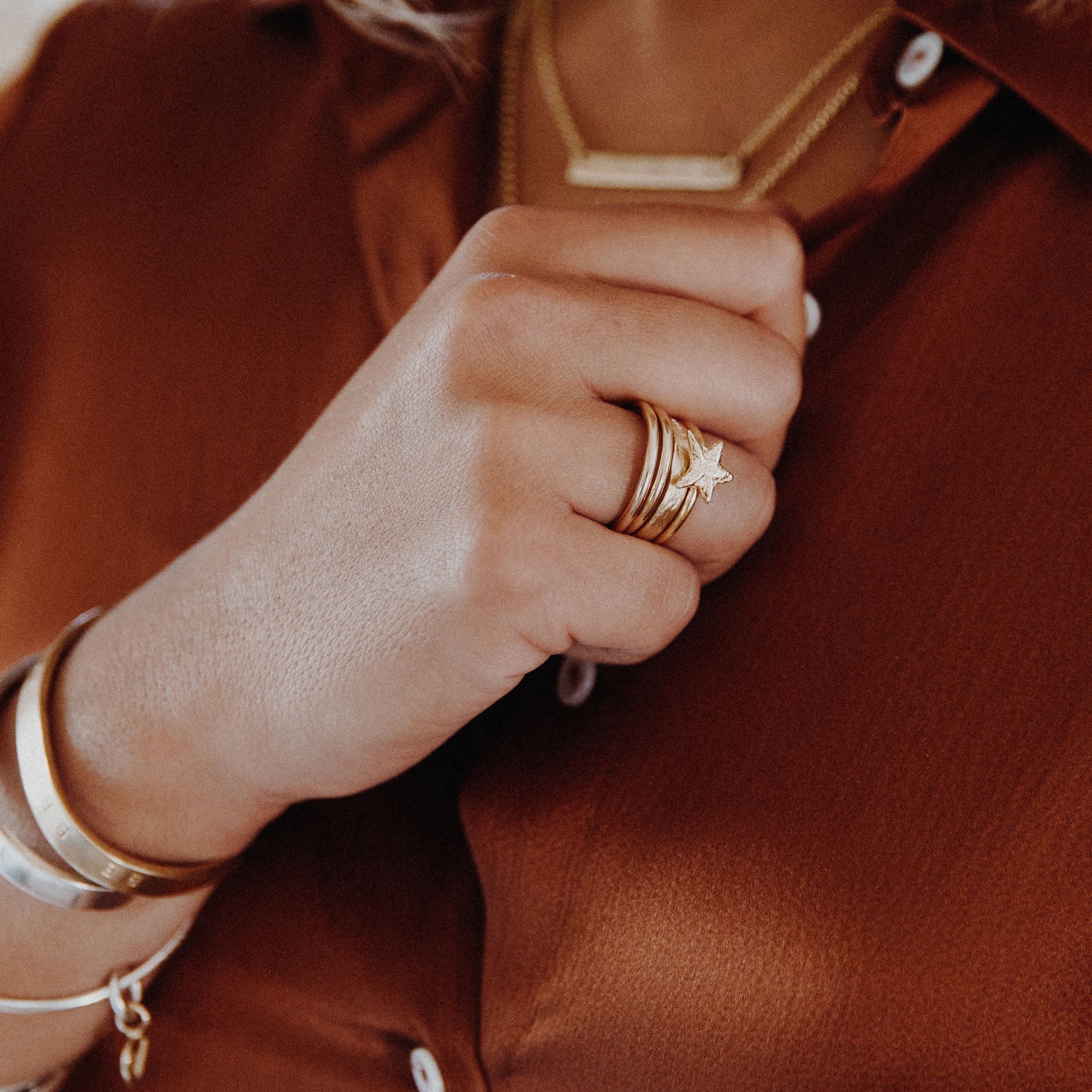 Gold Mini Star Love Struck Ring