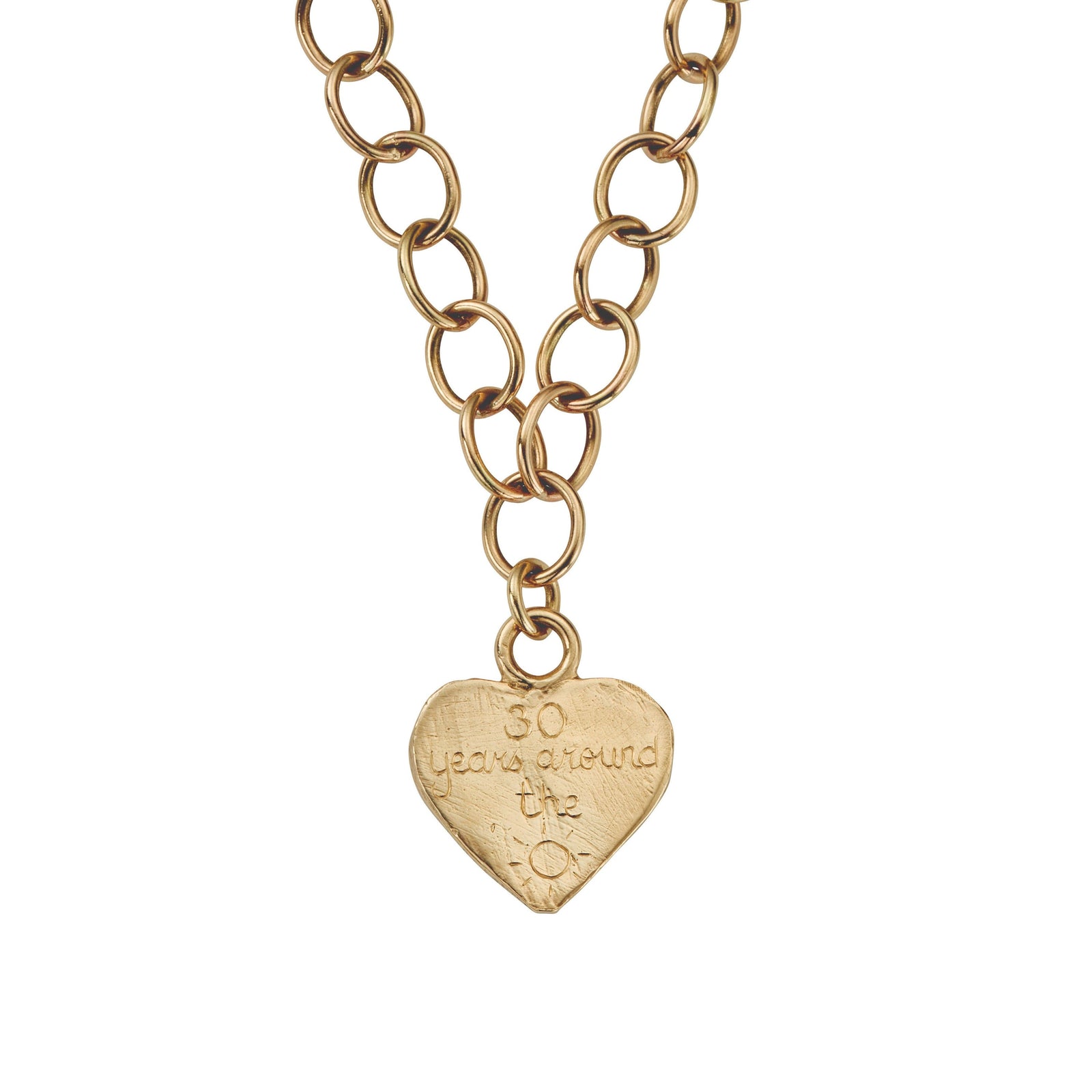 Gold Luxury Keeper's Heart Necklace