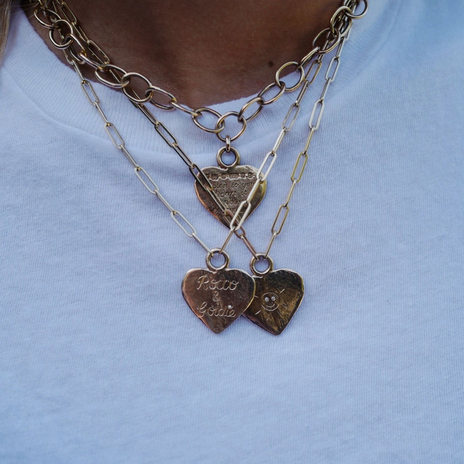 Gold Luxury Keeper's Heart Necklace