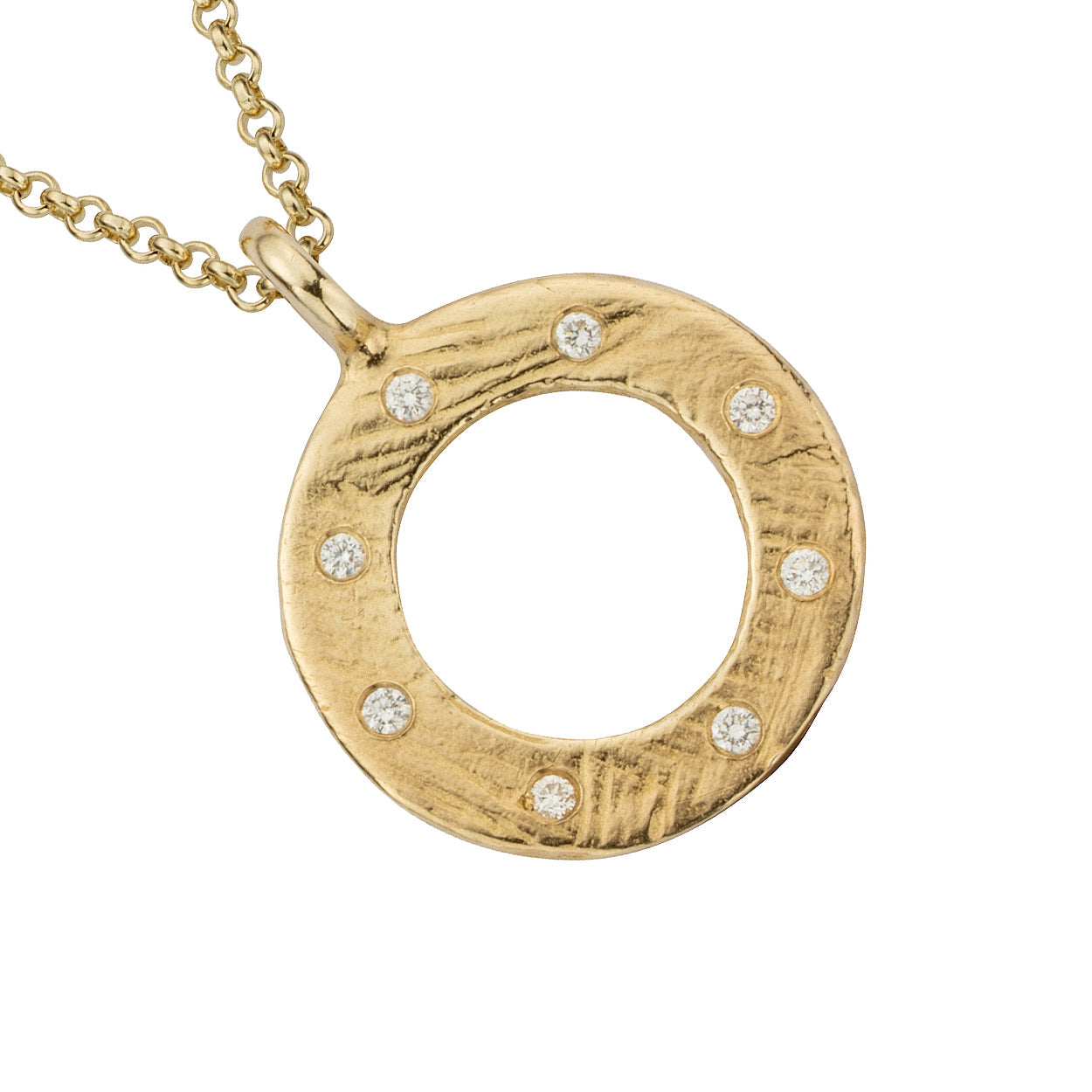 Gold 8 Diamond Luxury Forever Necklace