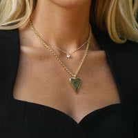 Gold Maxi Heart Necklace