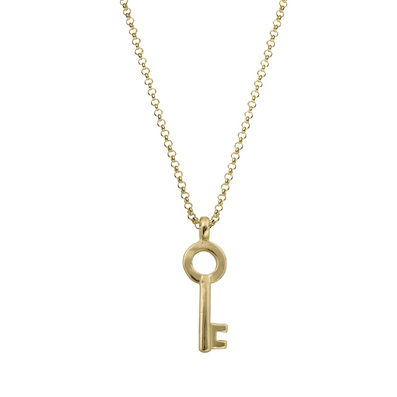 Gold Medium Dreamer's Key Necklace