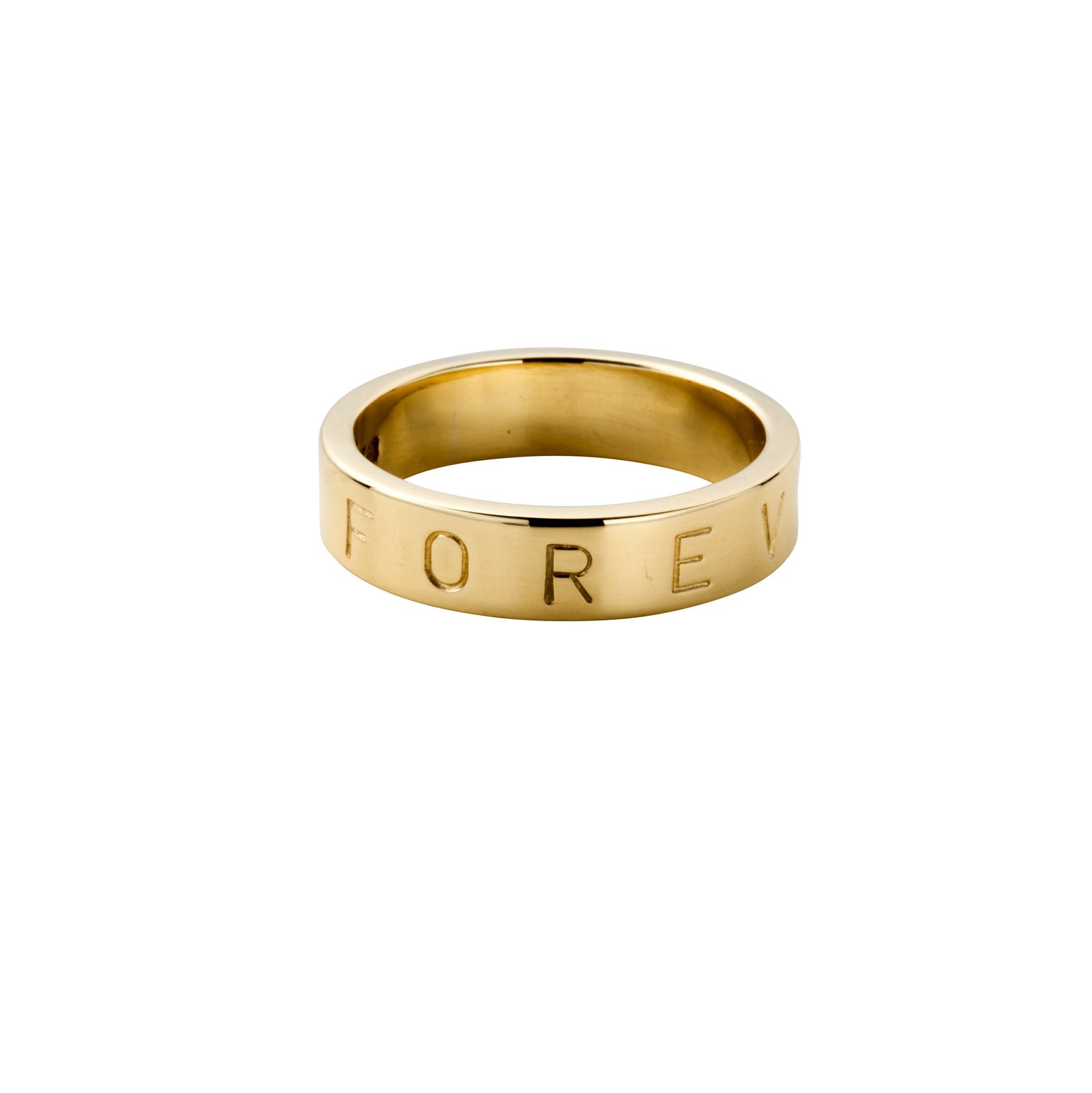 Gold Midi Signature Ring