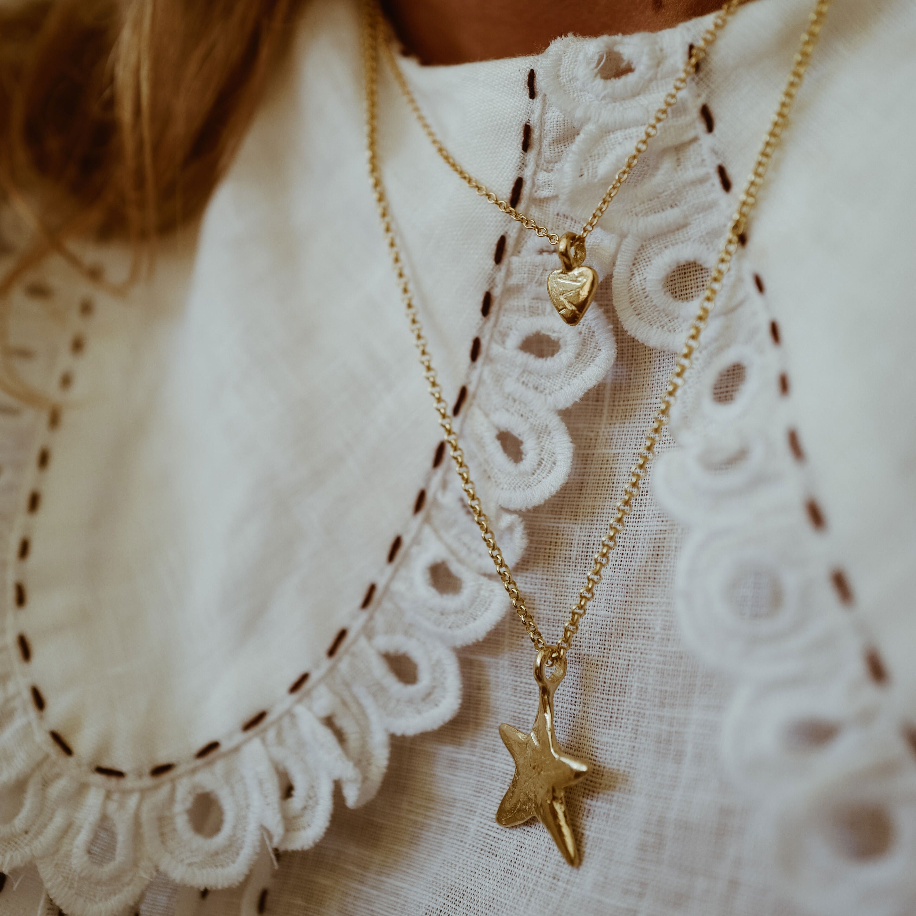 Gold Midi Star Necklace