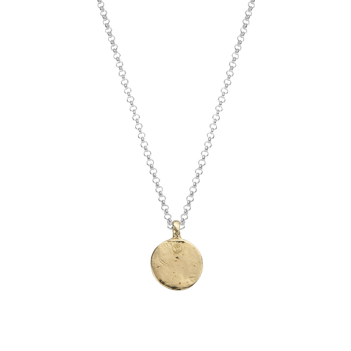 Silver & Gold Medium St Christopher Necklace