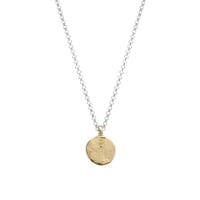 Silver & Gold Medium St Christopher Necklace