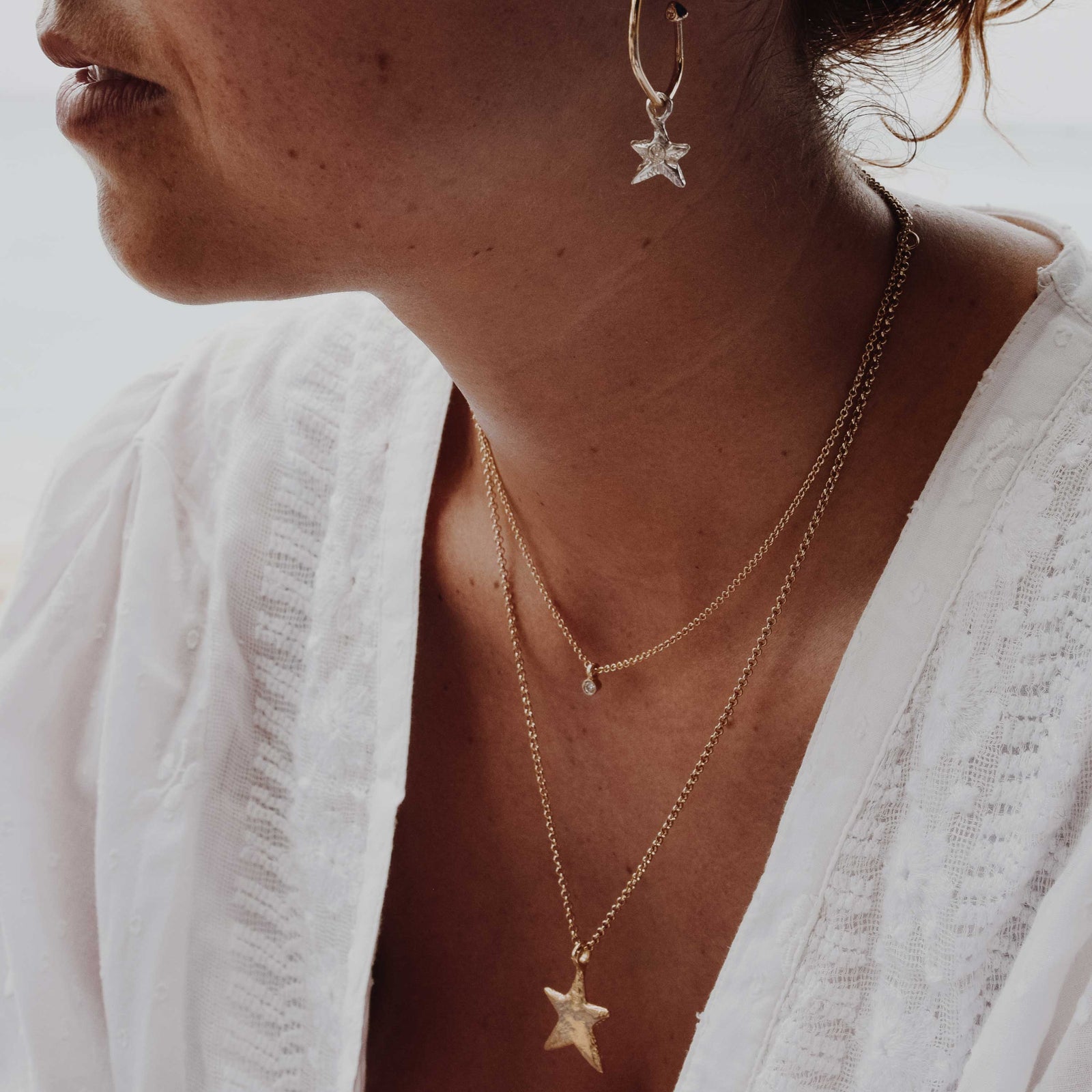 Gold Mini Diamond Necklace