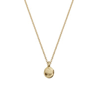 Gold Mini Disc Necklace