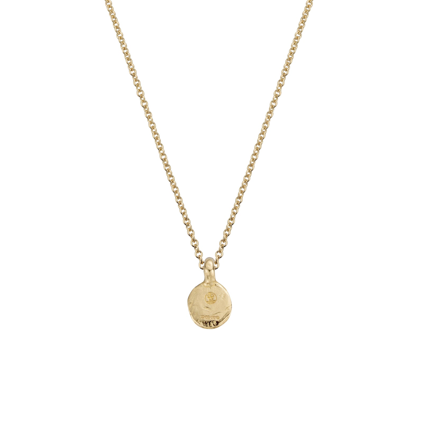 Gold Mini Disc Necklace