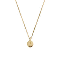 Gold Mini Disc Necklace