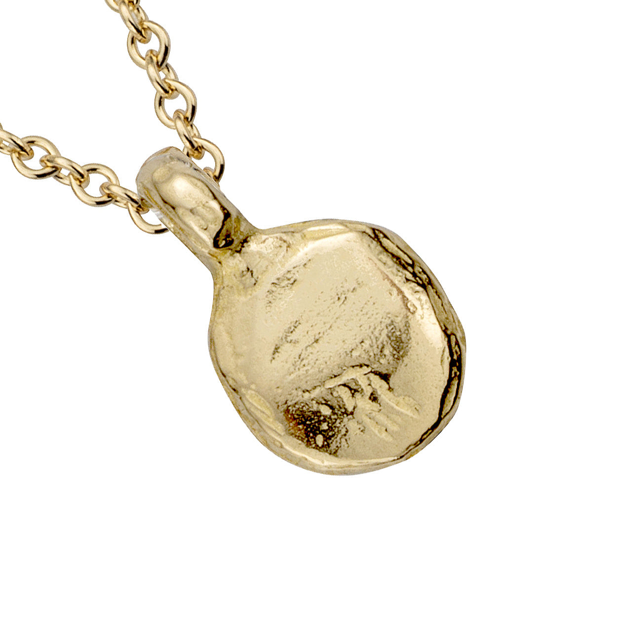 Gold Mini Disc Necklace
