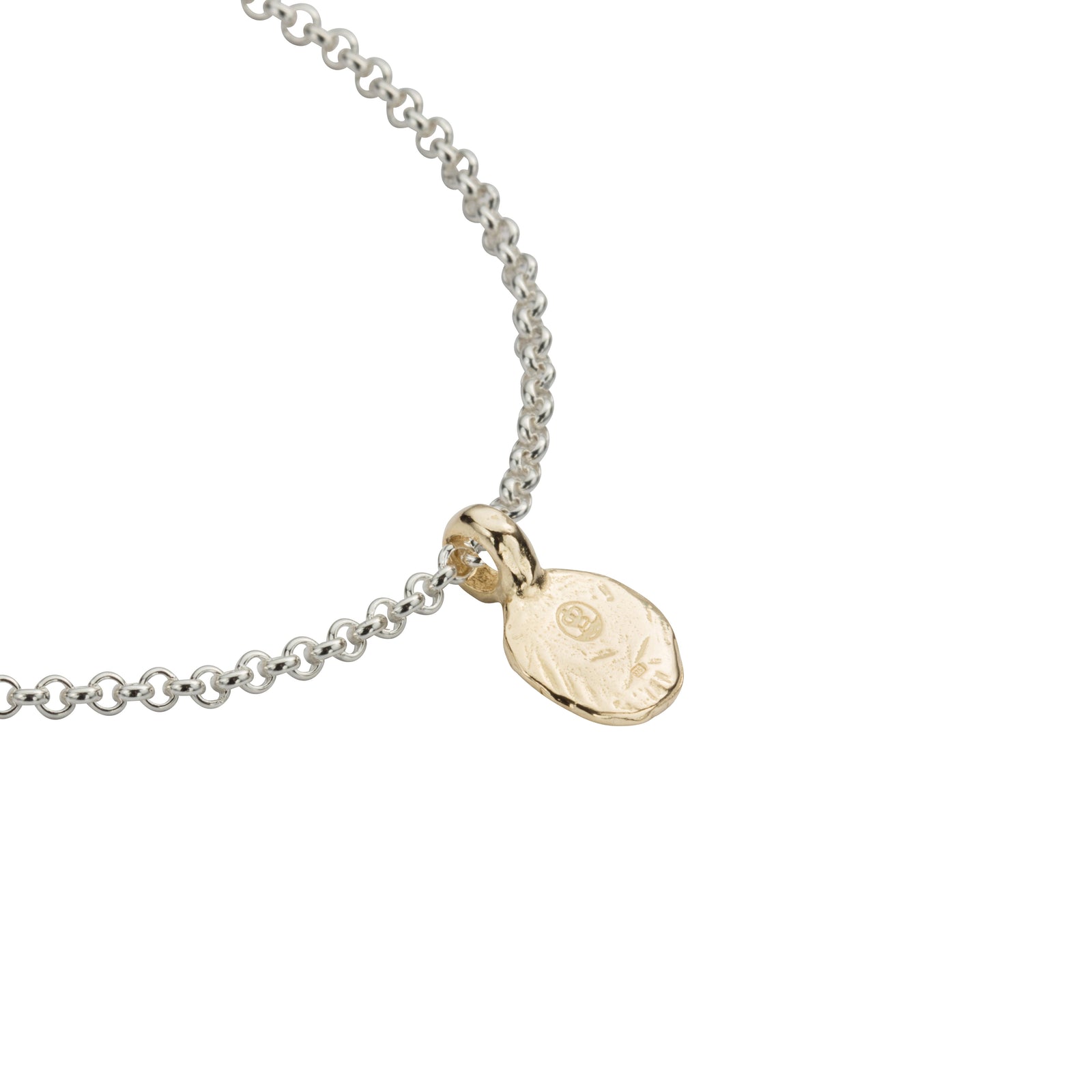 Silver & Gold Mini Disc Chain Bracelet