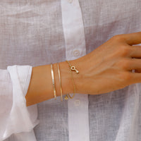 Gold Mini Dreamer's Key Chain Bracelet