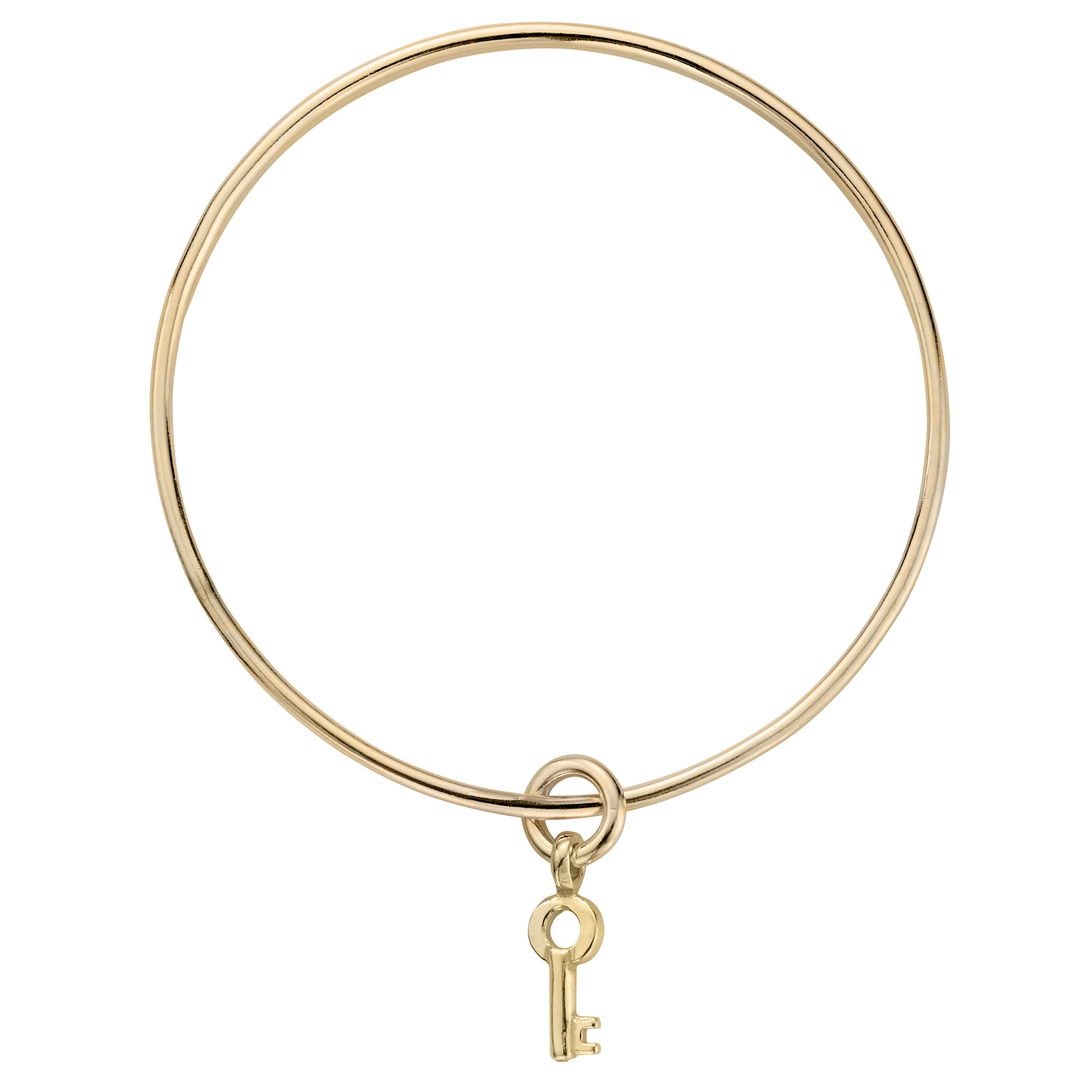 Buy the Gold Mini Dreamer s Key Bangle from British Jewellery Designer Daniella Draper