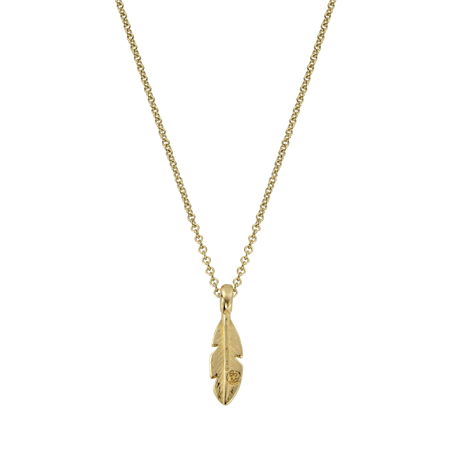 Gold Baby Feather Necklace