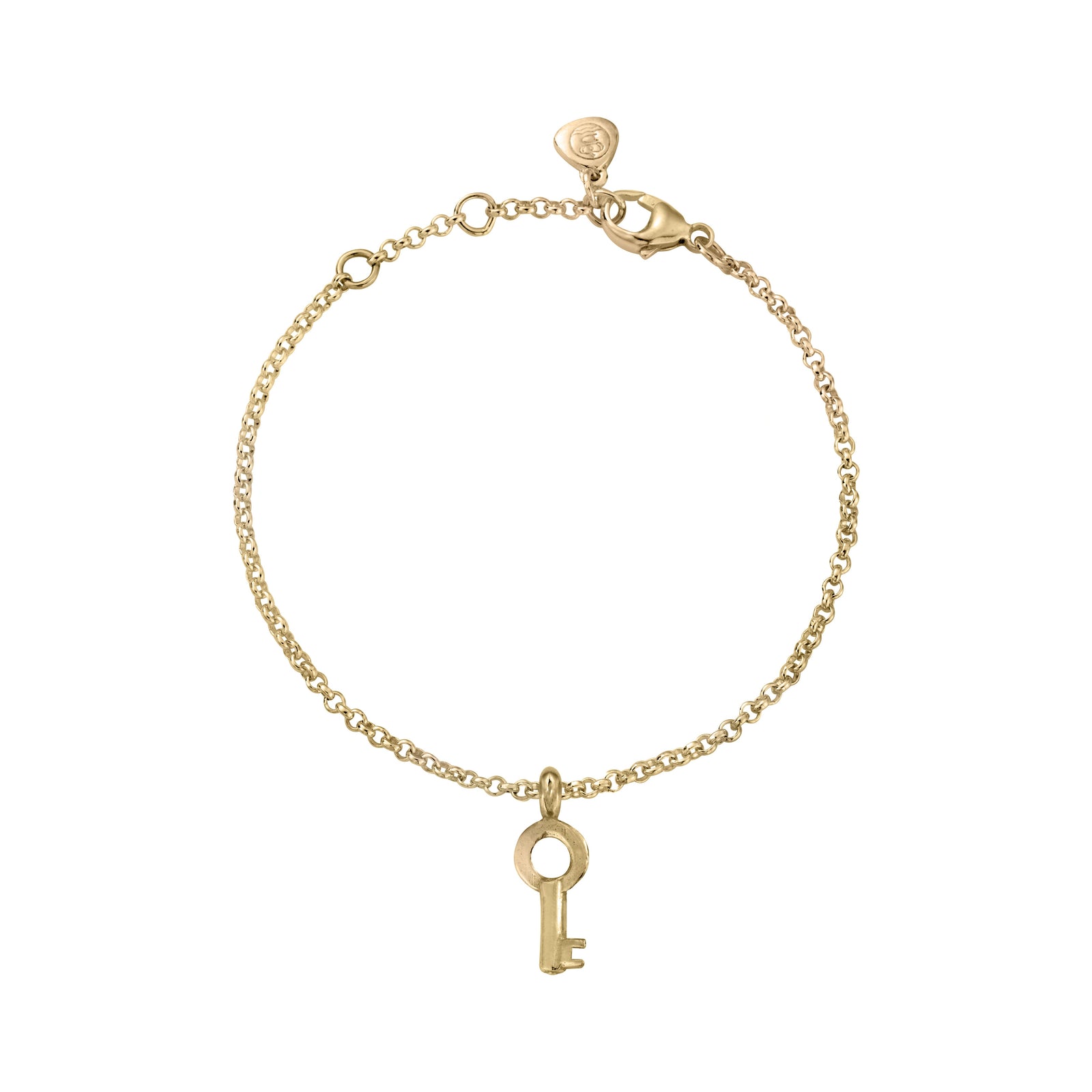 Gold Mini Dreamer's Key Chain Bracelet
