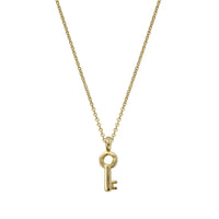 Gold Mini Dreamer's Key Necklace