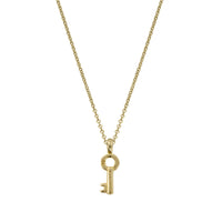 Gold Mini Dreamer's Key Necklace