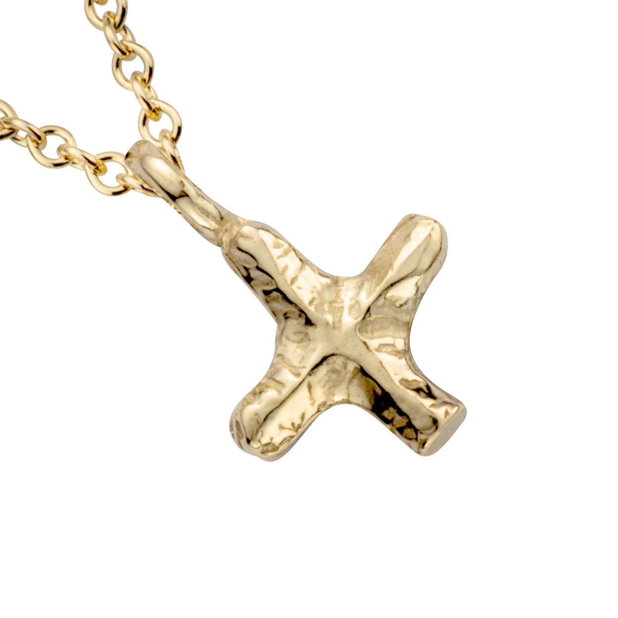 Gold Mini Kiss Necklace