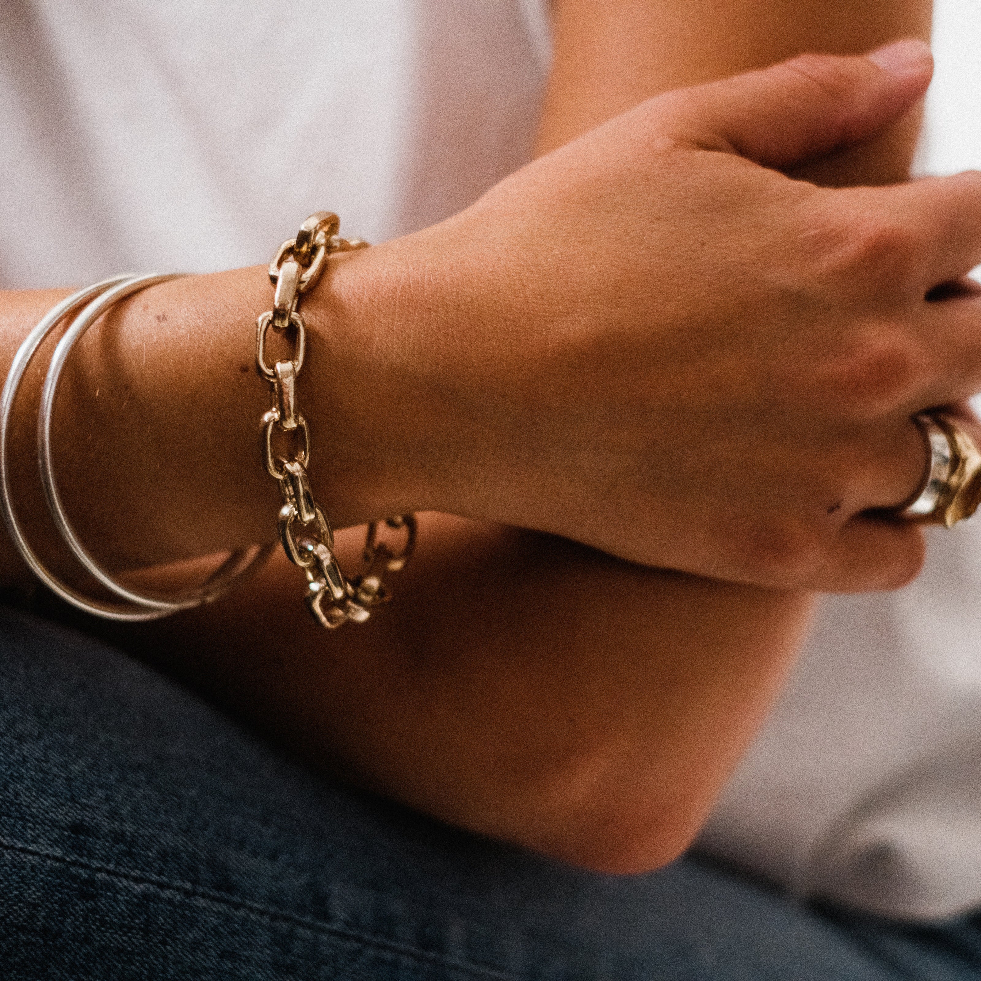 Gold Mini Monaco Bracelet