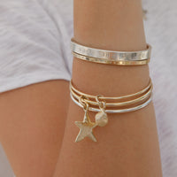 Gold Mini Shell Bangle