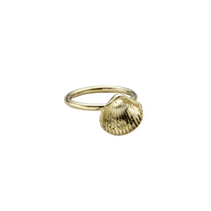 Gold Mini Shell Love Struck Ring