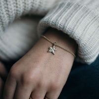 Gold Mini Star Chain Bracelet