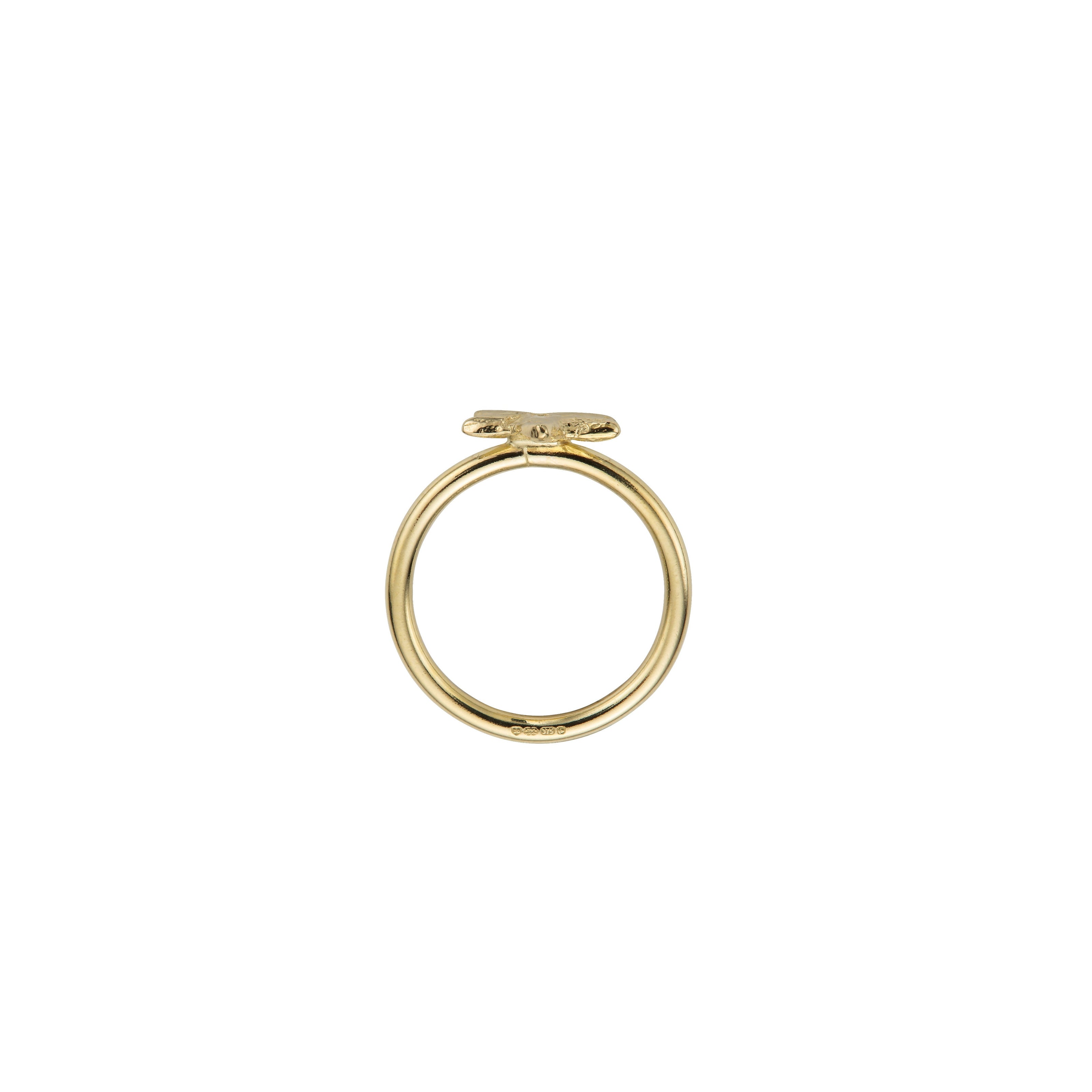 Gold Mini Star Love Struck Ring