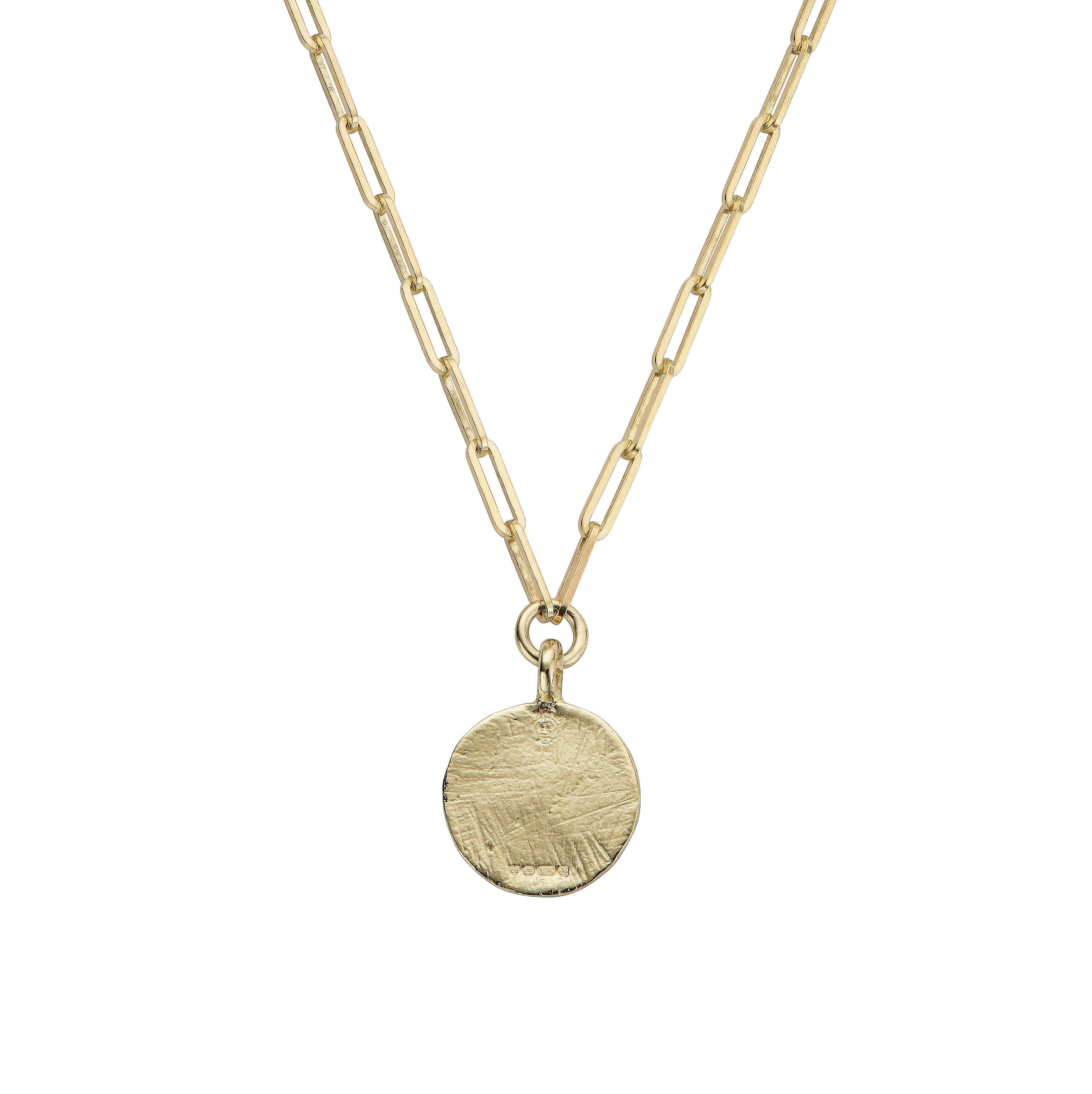 Gold Large Moon Trace Chain Necklace – Daniella Draper
