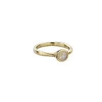 Gold Moonstone Baby Stone Ring