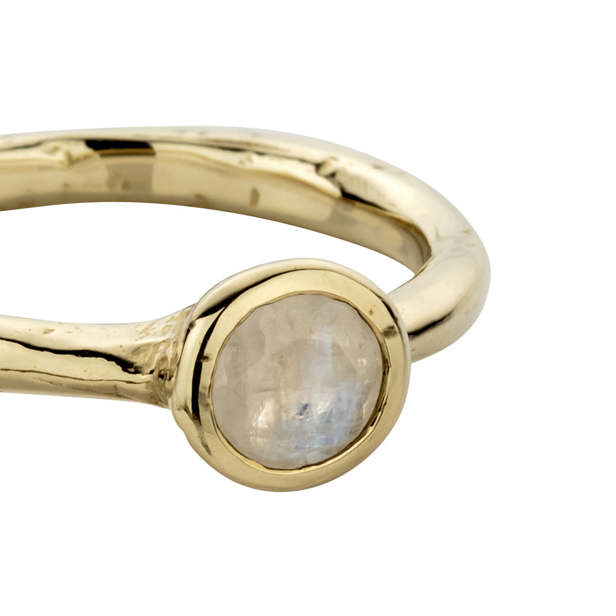 Gold Moonstone Baby Stone Ring