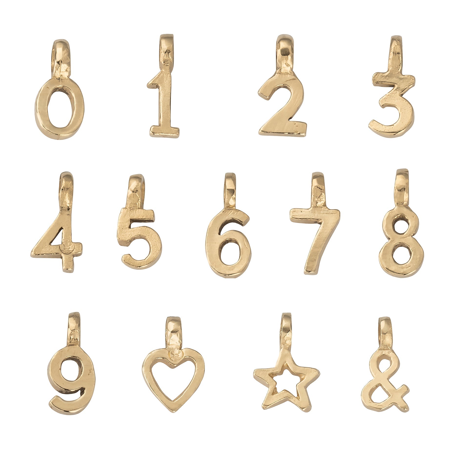 Gold Mini Alphabet Symbol