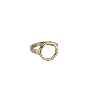 Gold Open Circle Ring