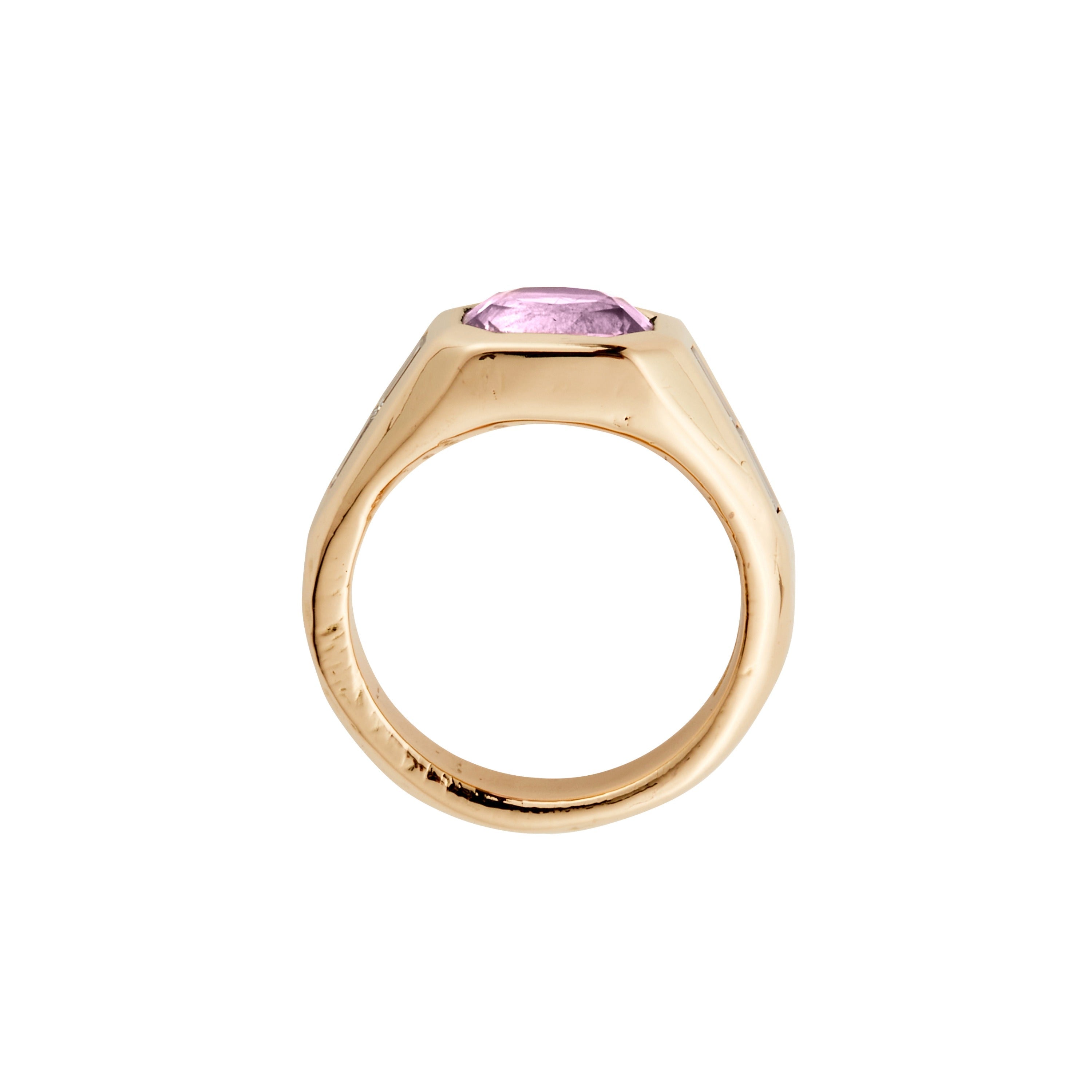 CIELO ROSA Gold Pink Sapphire & Diamond Ring