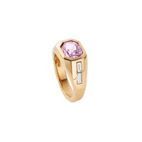 CIELO ROSA Gold Pink Sapphire & Diamond Ring