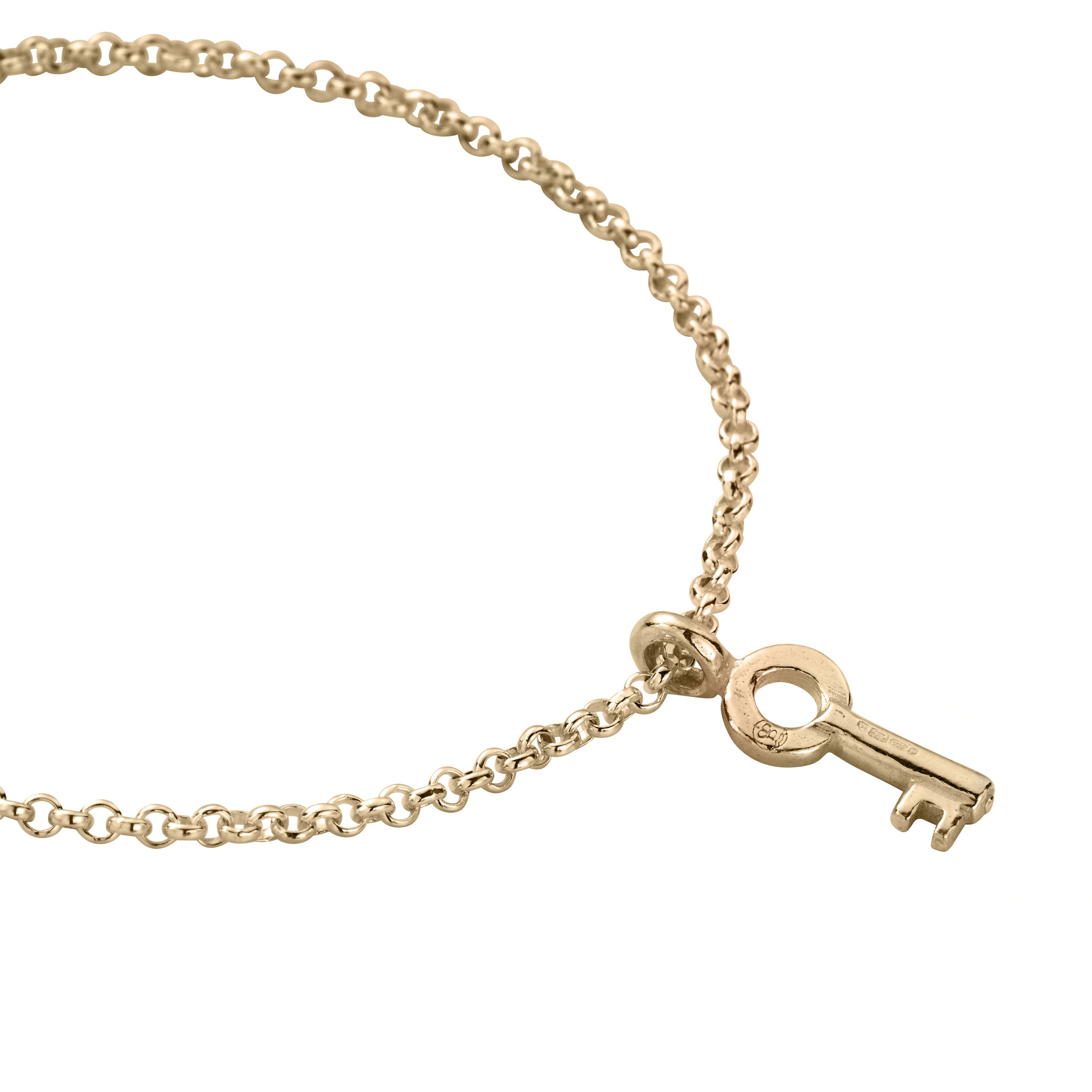 Gold Mini Dreamer's Key Chain Bracelet