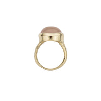 Gold Rose Quartz Mood Ring