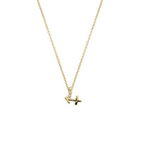 Gold Mini Sagittarius Horoscope Necklace