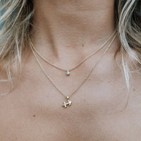 Gold Mini Sagittarius Horoscope Necklace