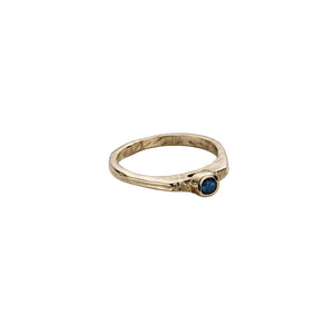 Gold Sapphire Promise Ring