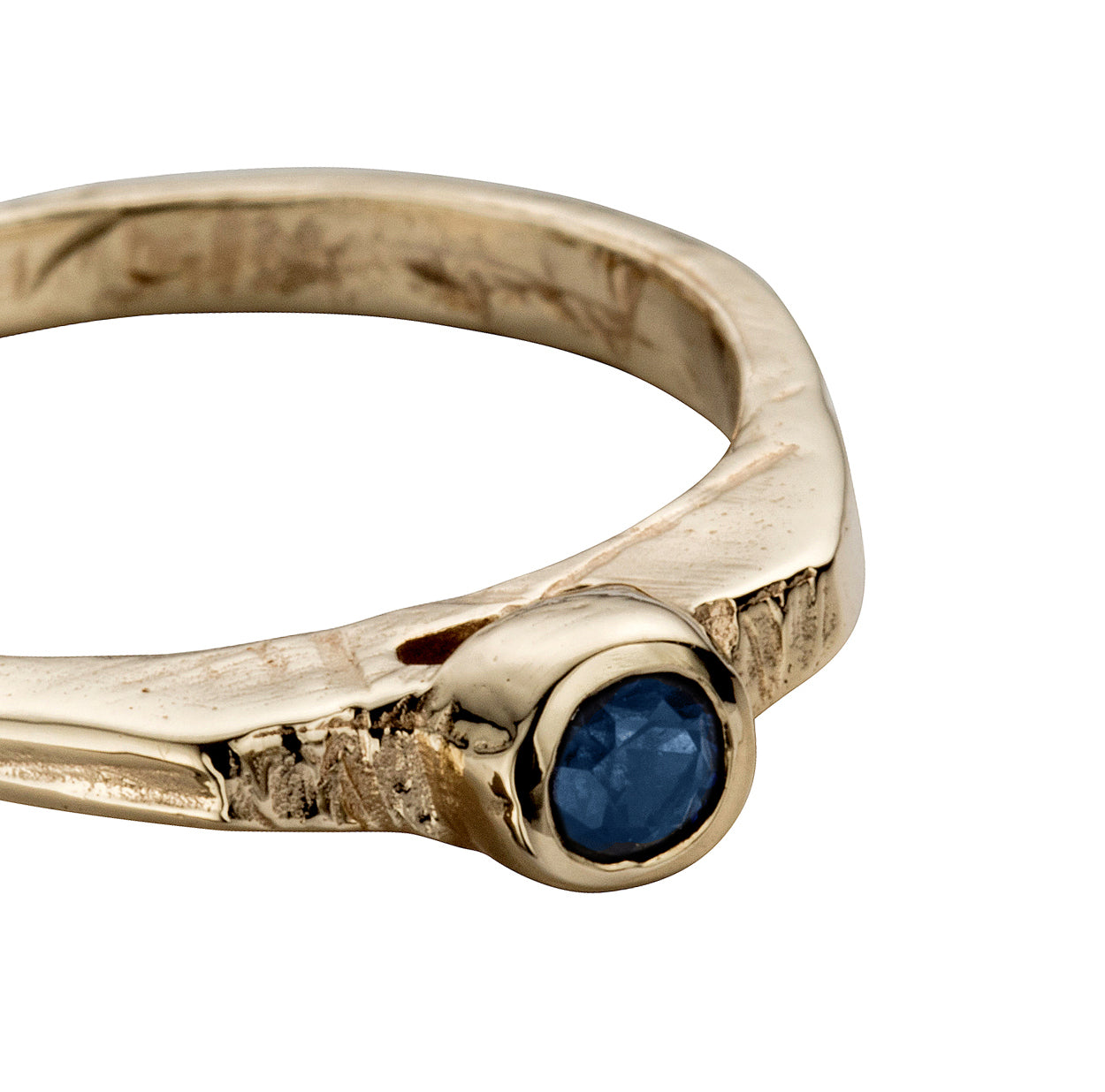 Gold Sapphire Promise Ring