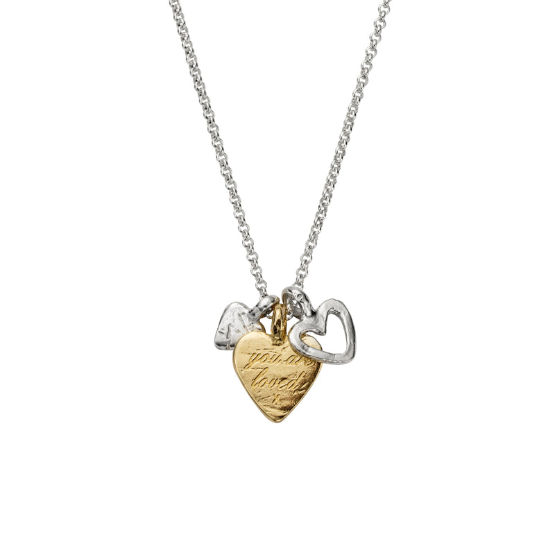 Silver & Gold A Lot of Love Necklace