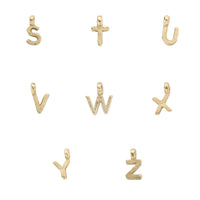 Sterling Silver Mini Cupid Hoops with 9ct Gold Alphabet Charms