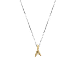 Silver & Gold Mini Alphabet Necklace