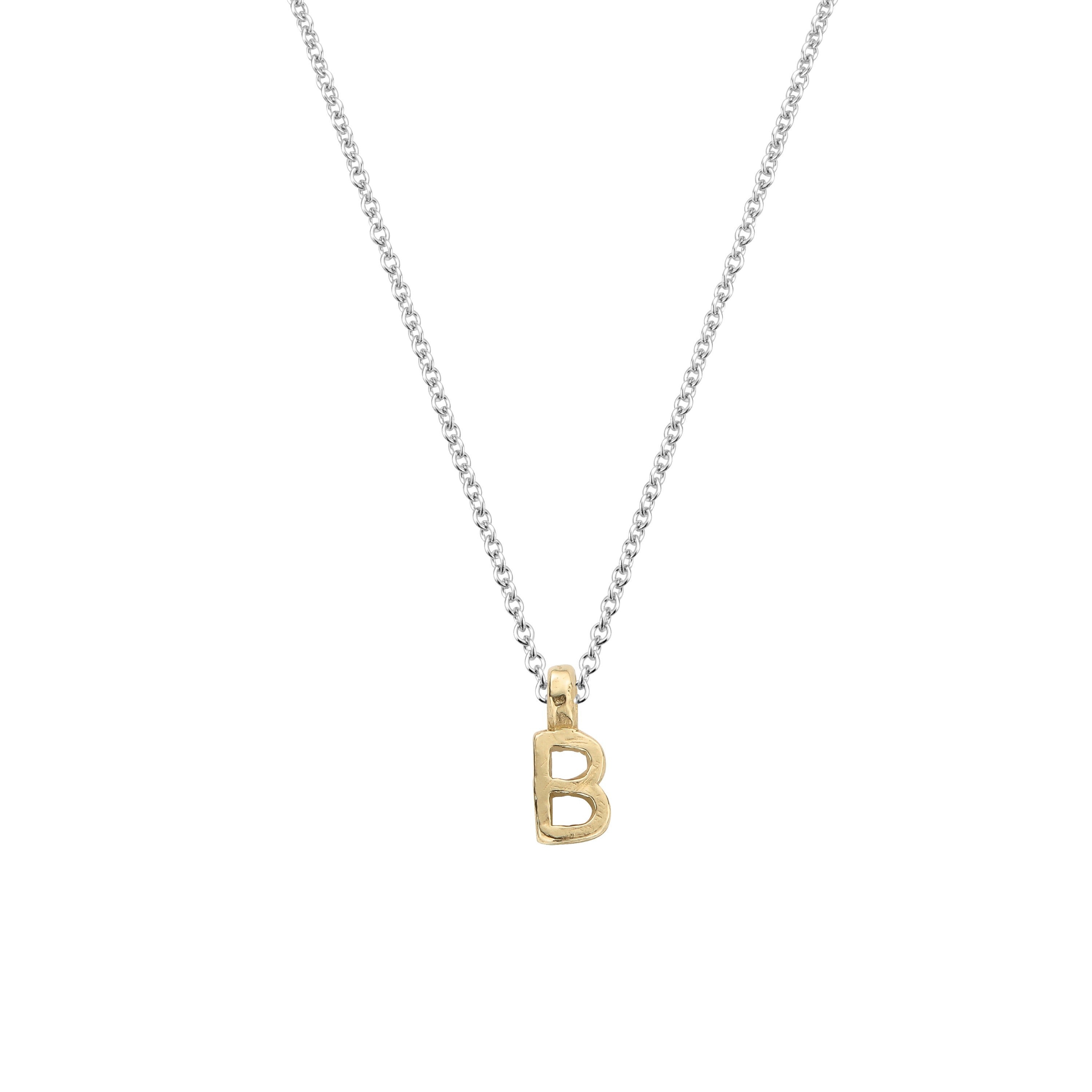 Silver & Gold Mini Alphabet Necklace