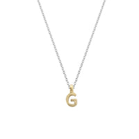 Silver & Gold Mini Alphabet Necklace