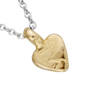 Silver & Gold Baby Heart Necklace