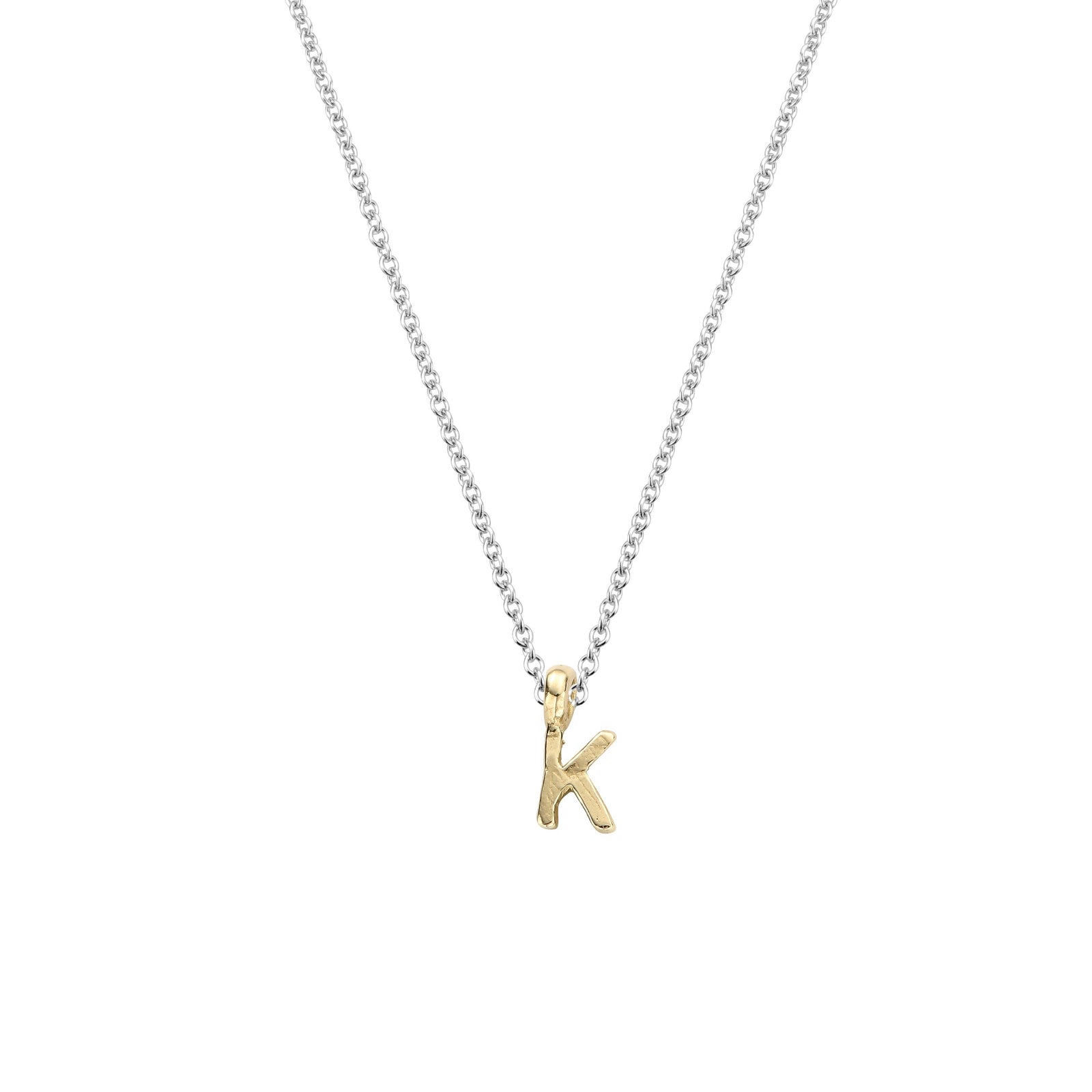 Silver & Gold Mini Alphabet Necklace